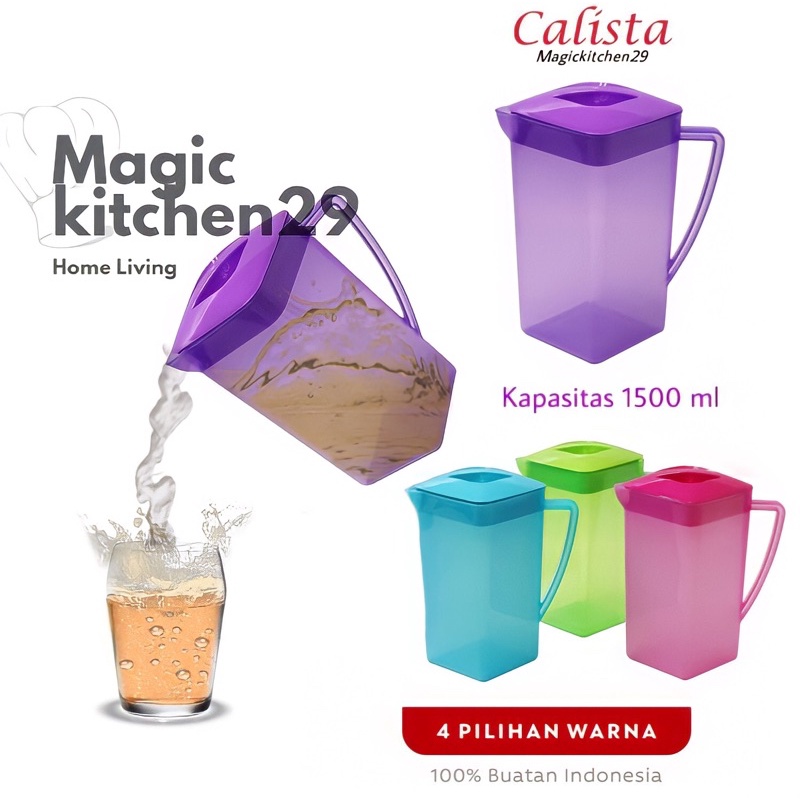 Jual Teko Air Plastik Teko Air Teko Jus Teko Tehpitcherteko Calista Eskan Pluto 1500 Ml 4301