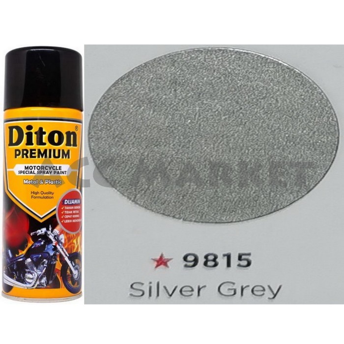 Pilox Diton Premium Pilok Pylox Perak Abu Silver Grey 9815