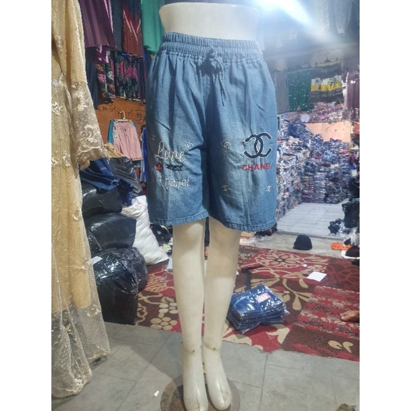 Hotpants Ripped Jeans Bordir / Celana Pendek Jeans / Buat BB 40Kg-80Kg