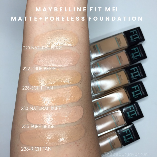 [Pump] MAYBELLINE Fit me Matte + Poreless foundation Normal to oily 30ml