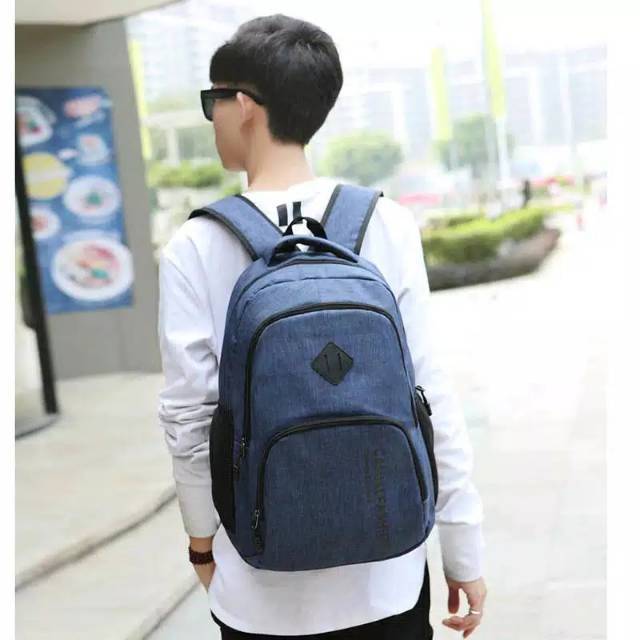 Ransel Nilon Laptop Kuliah Tas Bahu Gaya Korea Pemuda Fashion Wanita Ransel Laptop Tas Sekolah untuk Remaja Anak Perempuan Anak Laki-laki