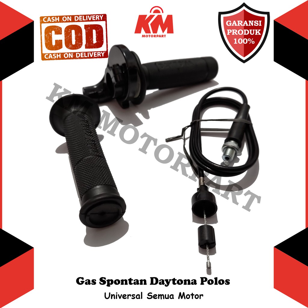 Gas Spontan Daytona Polos Universal Murah Nmax Aerox R15 Vixion R25 Scoopy Beat Vario Lexi