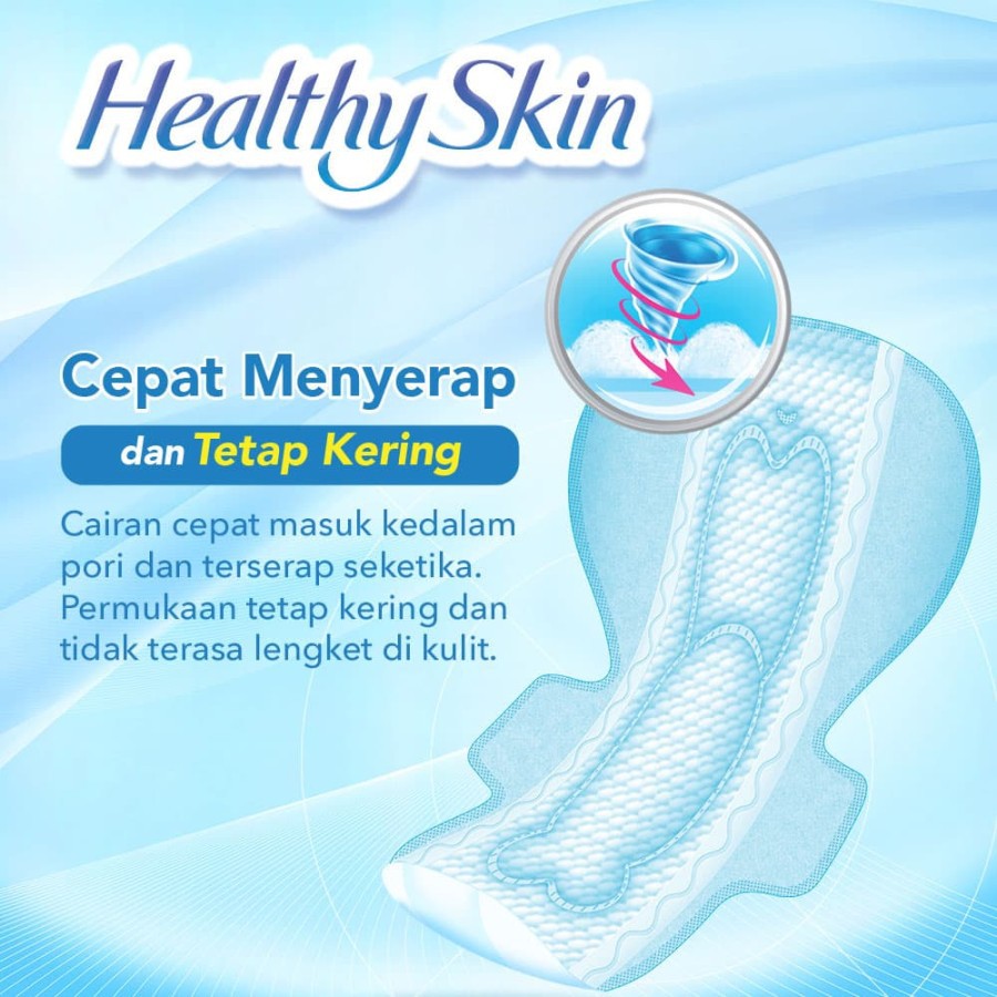 Pembalut Laurier Healthy Skin Night 30cm 8S