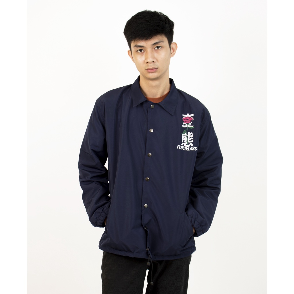 HIPNOP Regret Navy Jaket Coach Pria Outwear Unisex Parasut