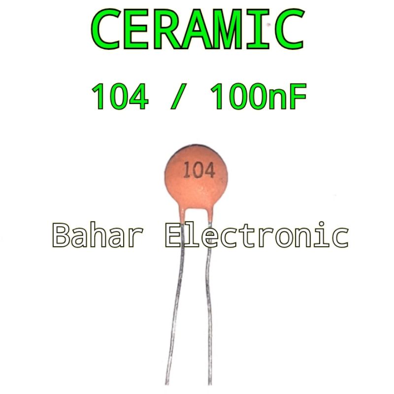Kapasitor Ceramic 104 100nF 25V Harga Per 2 Biji