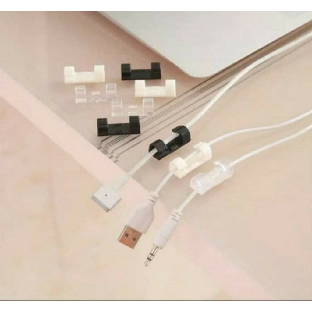 Mini Cord Cable organizer klem kabel isi 40pcs Capsme
