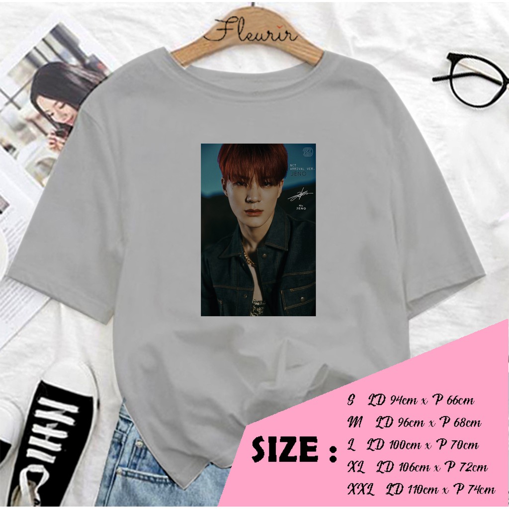 FLEURIR - KAOS JENO NCT FACE OVERSIZE KATUN KAOS WANITA DEWASA TUMBLR TEE UNISEX JUMBO