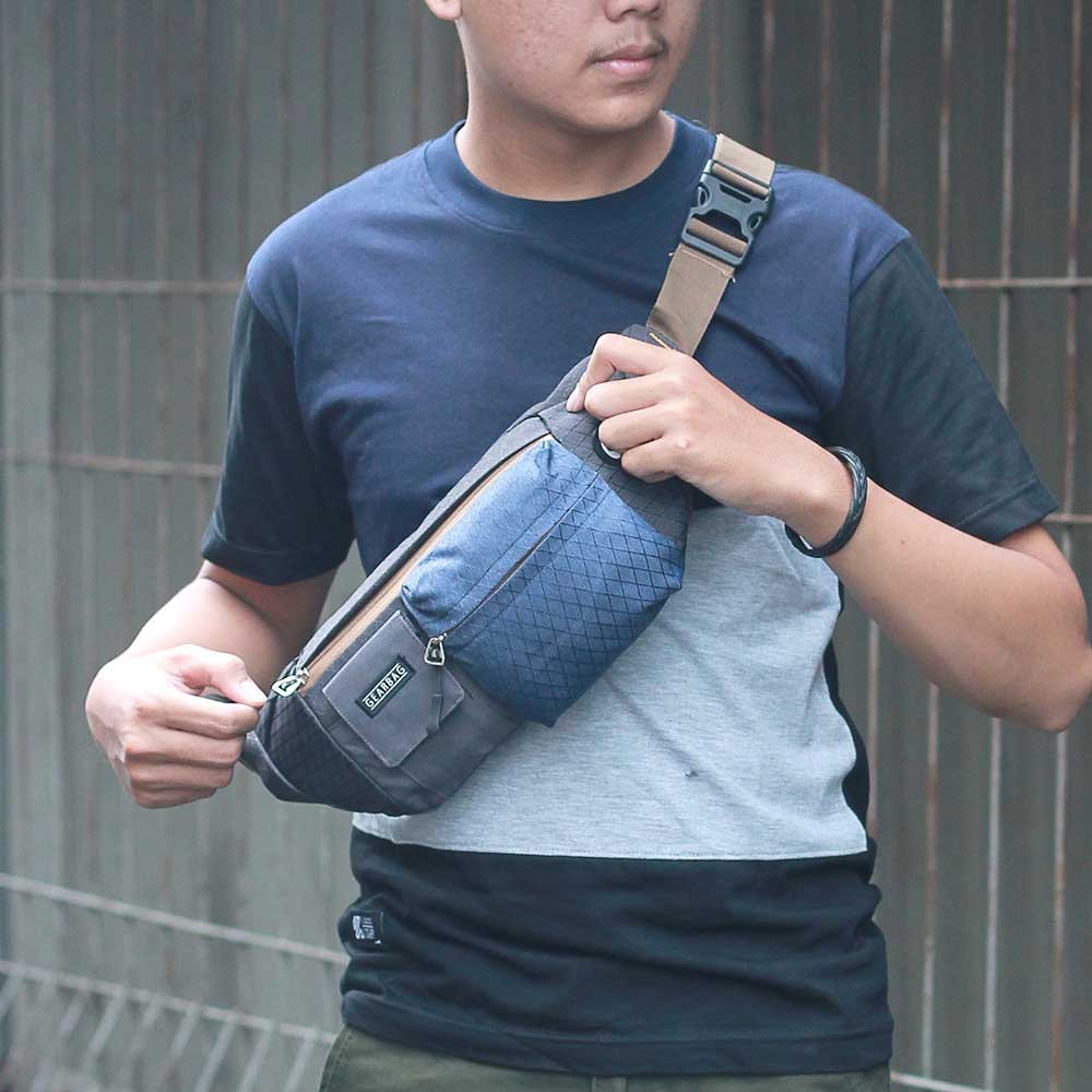 Tas Selempang Waistbag Pria Distro Terbaru Tas Pingang Kecil - Wasbag Waistbag Waitsbag Cowok