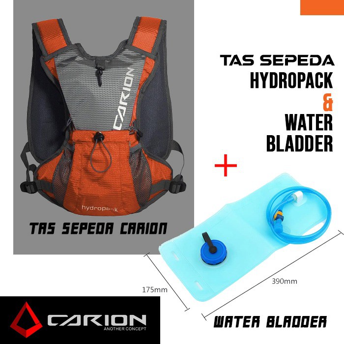 Tas Sepeda Original Carion Plus Waterbladder Orange