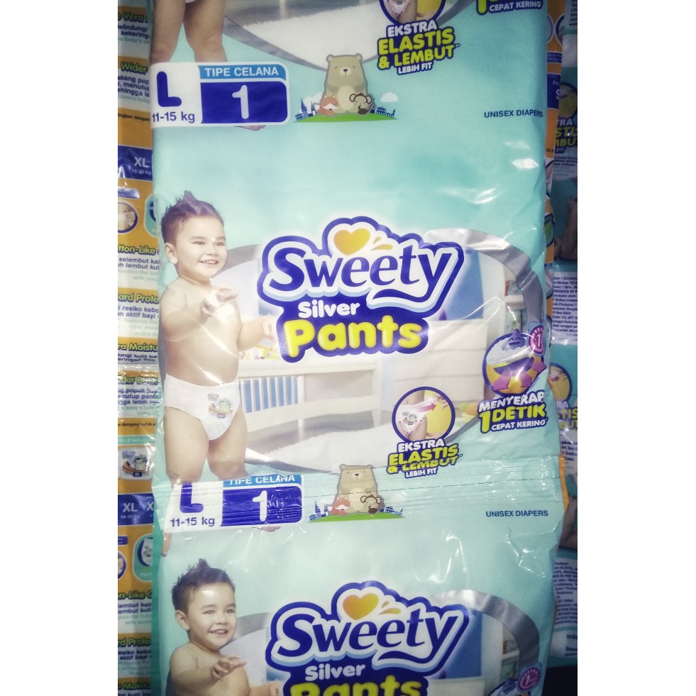 Jual Popok Bayi Sweety Ukuran L terlaris