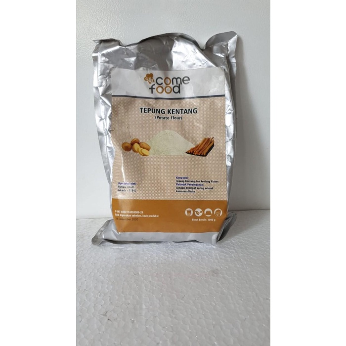 

Tepung | Tepung Kentang Long Potato Comefood 1Kg
