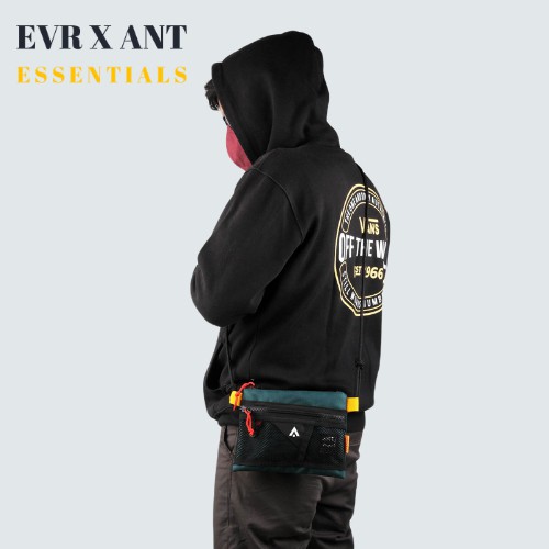 ☀ EVR X ANT ☀ - Sling Bag Sacoche Pria Jaring - YELLOW - Tas Selempang Pria.