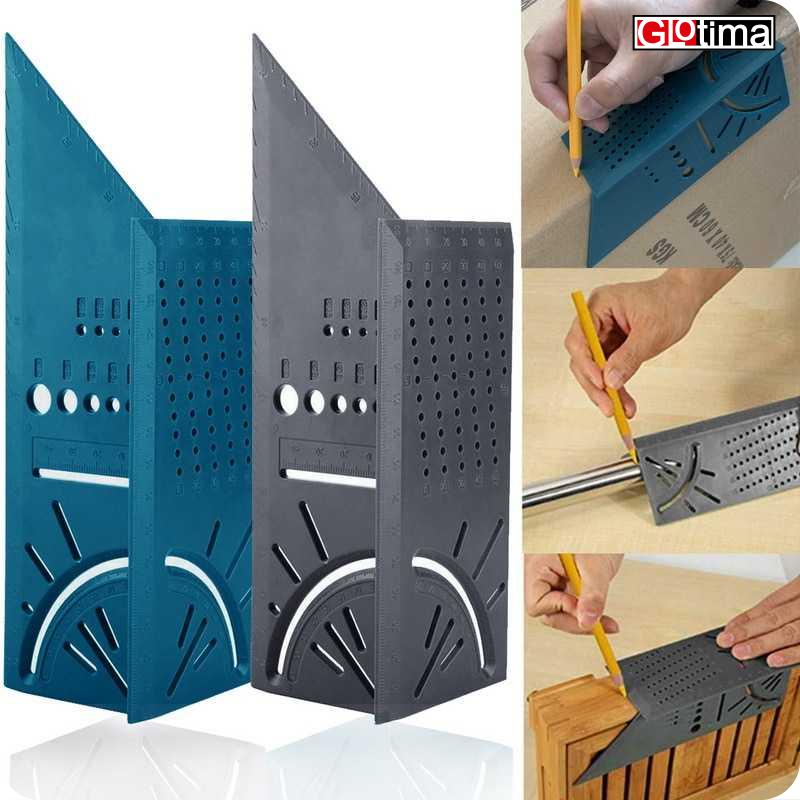 

Penggaris Siku Mark Line 3D Measuring Ruler Gauge