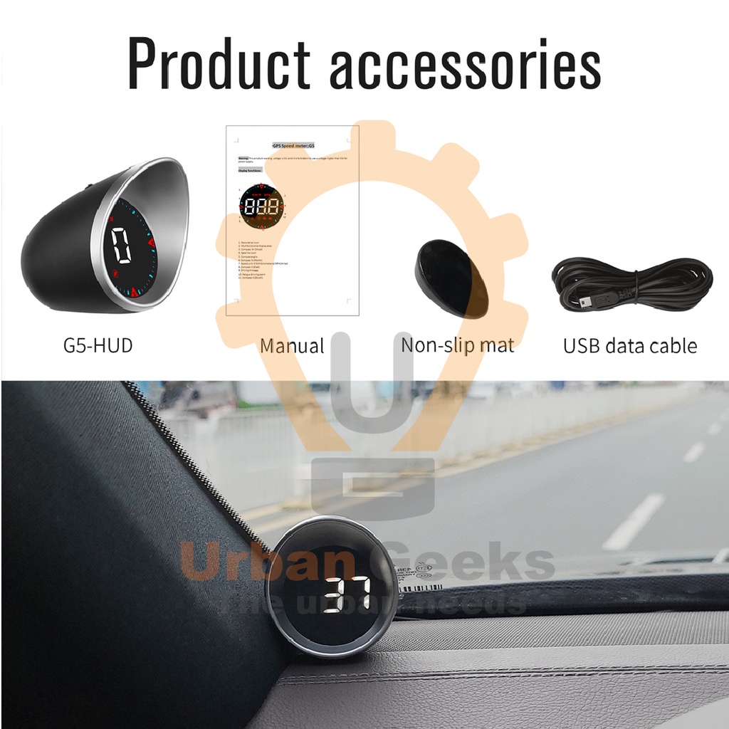 HUD G5 Head Up Display OBD 2 With Over Speed Alarm System