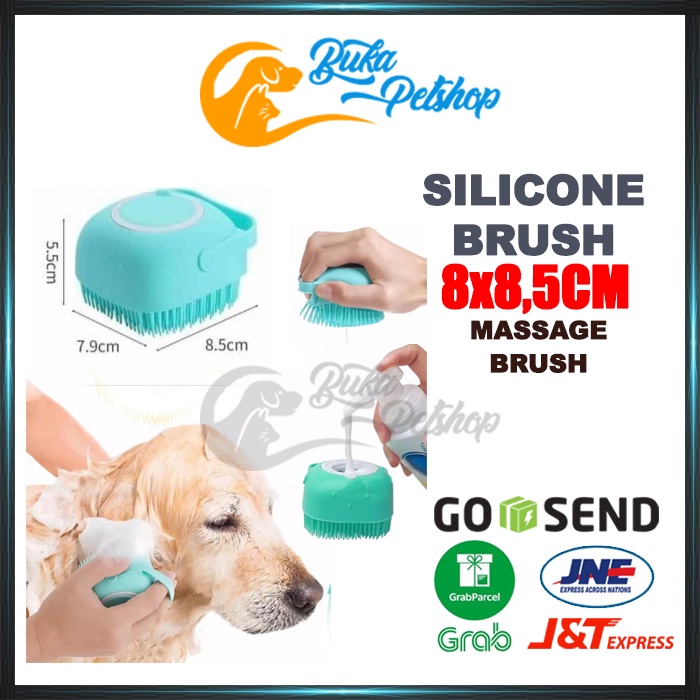 Sikat Mandi Kucing Anjing SILICONE MASSAGE BATH BRUSH