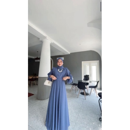 GAMIS CERUTY/AZALEA DRES CERUTY ARMANY/GAMIS WANITA/DRESS MUSLIM REMAJA/GAMIS PESTA PREWEDDING/DRESS MUSLIM TERBARU/GAMIS MALAYSIA/BAJU GAMIS MUSLIMAH BUSUI TERMUARAH/OLLA GAMIS SIZE M L XL/FAR MOSLEMSTORE