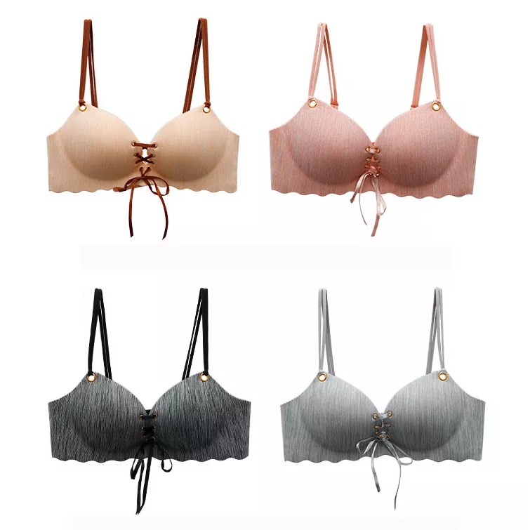 Bra Seamless Lingerie Bralette Kawat Gratis Push Up Bra Tali Import Real Pict Forever Young