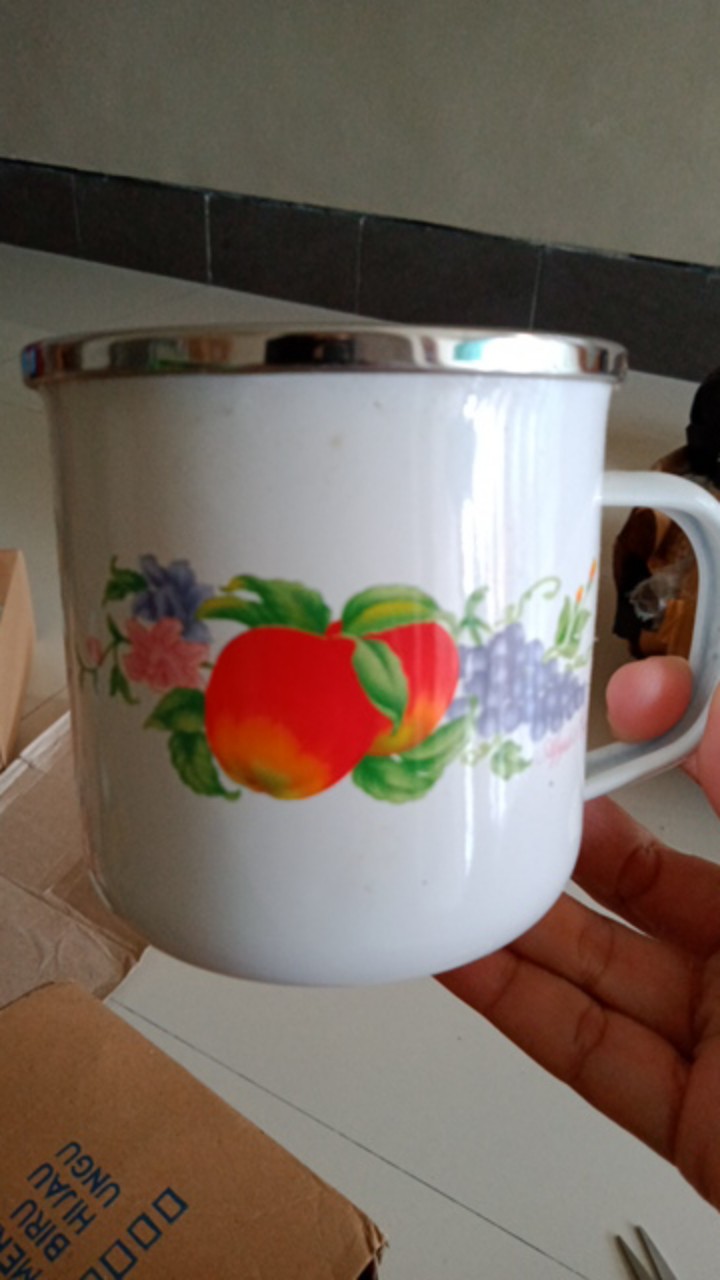 Mug Enamel D9 Motif