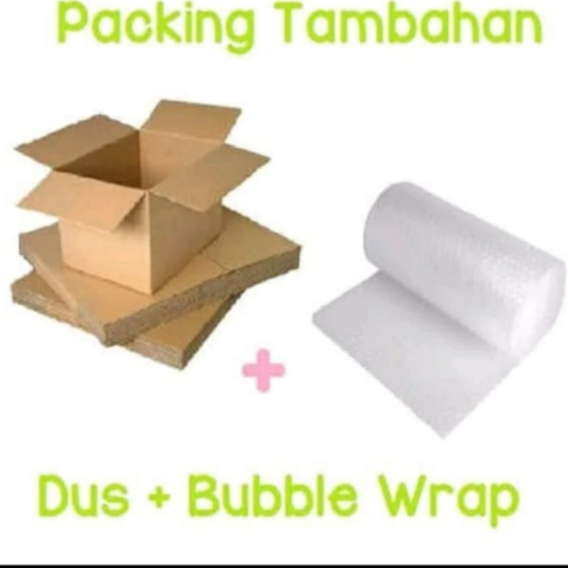 

BOX KARDUS PACKING TEMPERED GLASS DUS + BUBBLE WARP TAMBAHAN