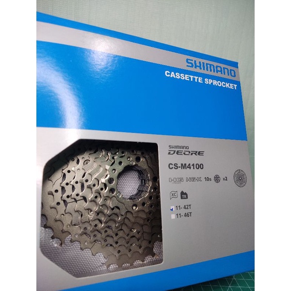 Sprocket Cassette Shimano Deore M4100 10 speed 11-42T Sprocket Shimano 10 Speed 11-42T