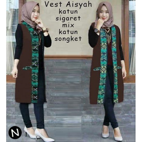 Ykb 60187/long vest/cardigan panjang/long vest katun/long vest jeans