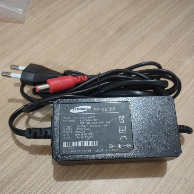 adaptor 3a 12v Samsung besar original korea