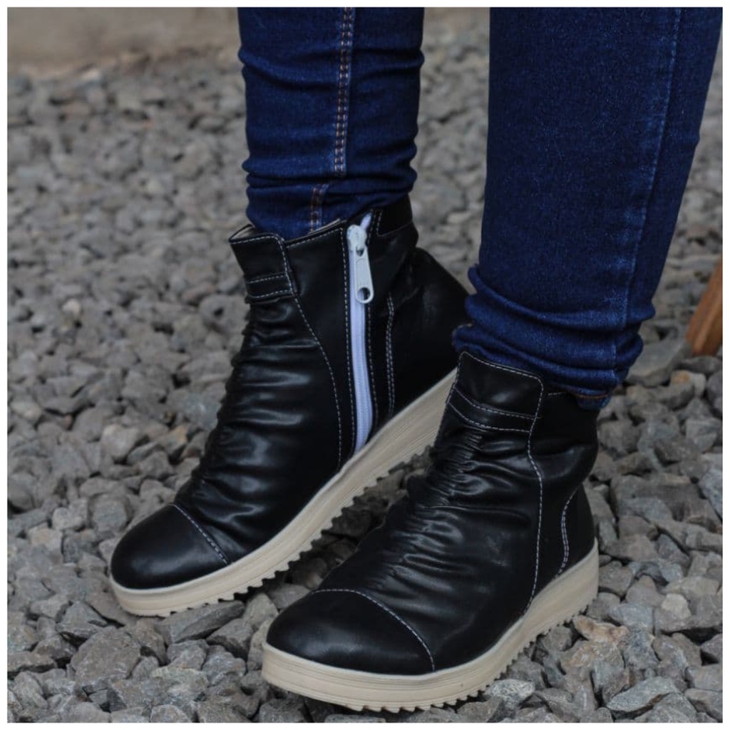 EVIANIKA Sepatu Boots Wanita - Sepatu Boots Wanita Korea - Sepatu Boots Wanita Import - Sepatu Boots