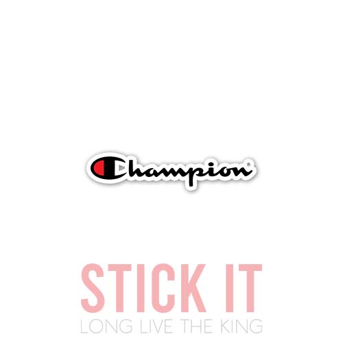 

Stiker Champion sablon setrika DTF kaos baju sticker fashion 13