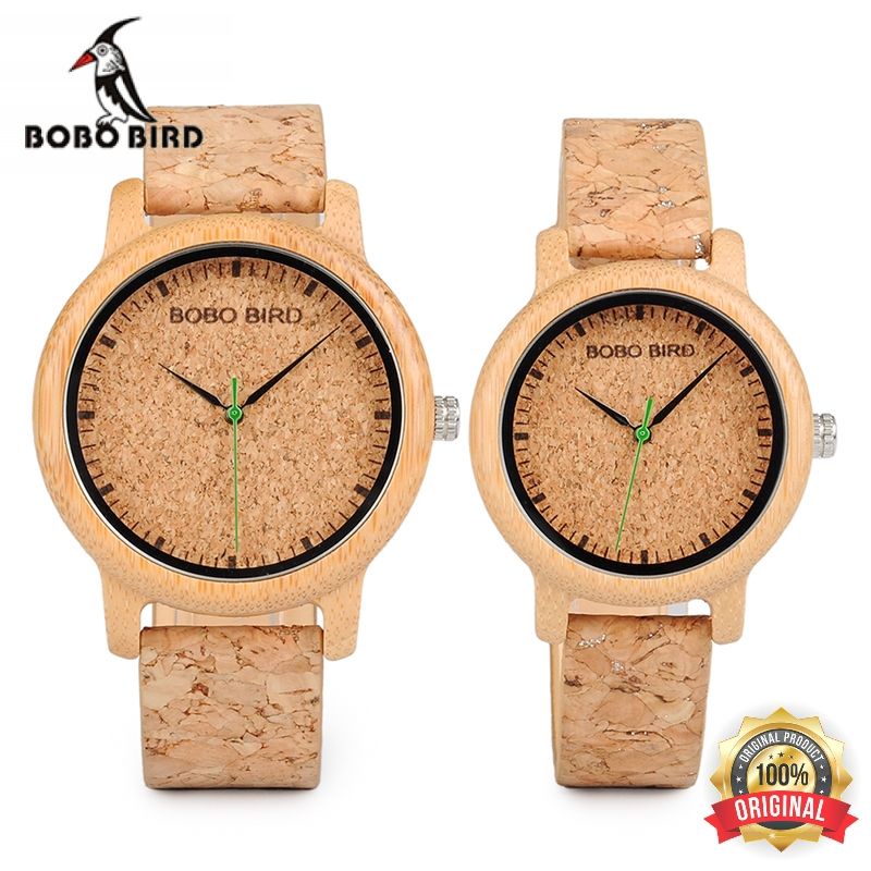 Jam tangan Pria Kayu BOBO BIRD couple  Analog  - M11
