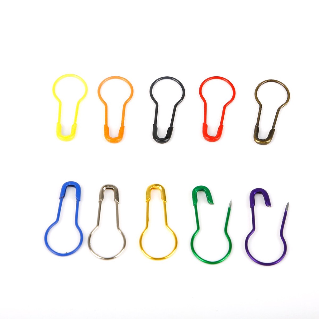 100 Pcs Warna-Warni Rajut Crochet Locking Stitch Marker Hangtag Peniti DIY Alat Jahit Jarum Klip Kerajinan Aksesoris