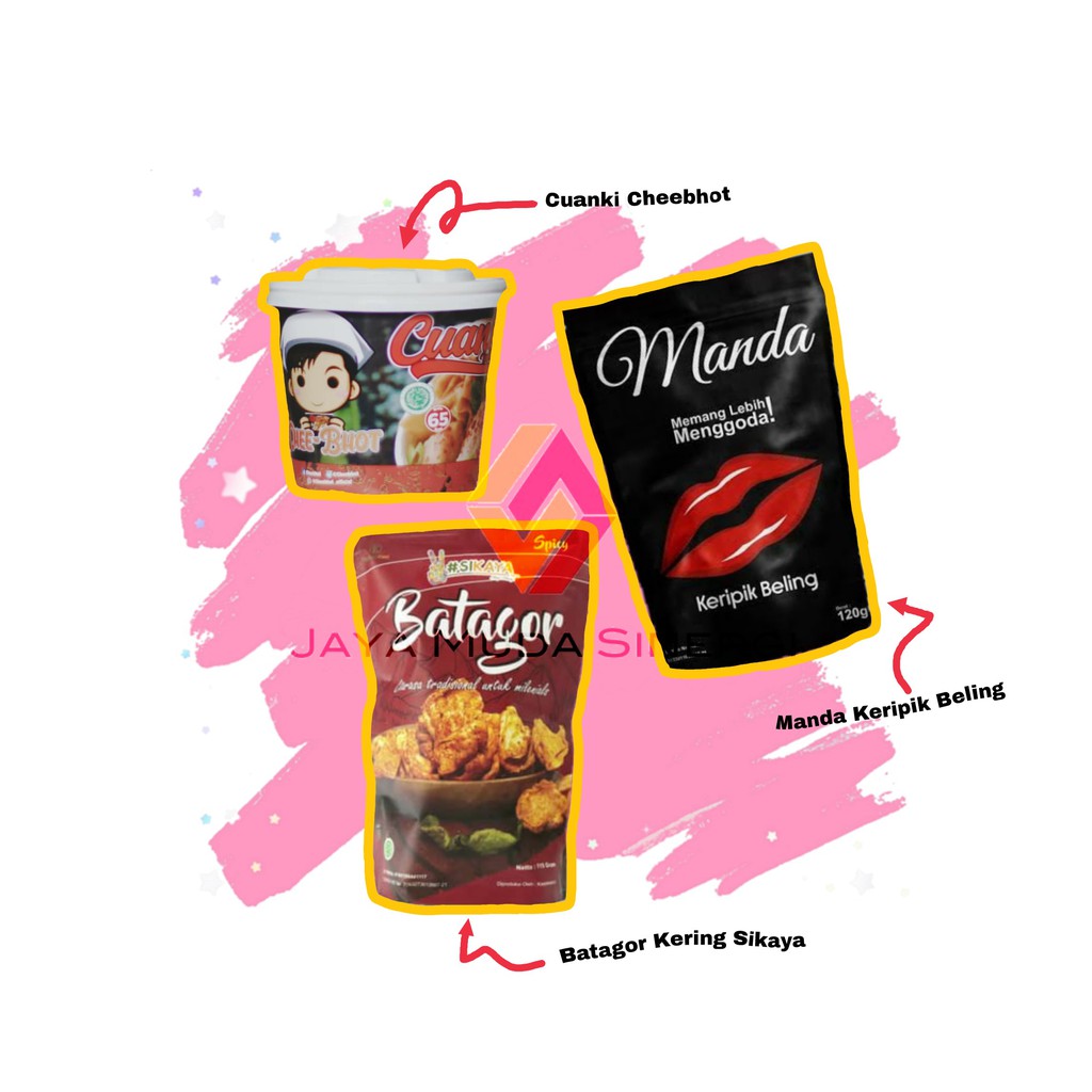 PROMO!!! Paket HEMAT Bundling Batagor Crispy, Cuanki, Keripik Beling - Distributor Sikaya Manda