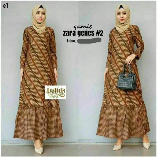 GAMIS BATIK PEKALONGAN ZARA GENES ORIGINAL