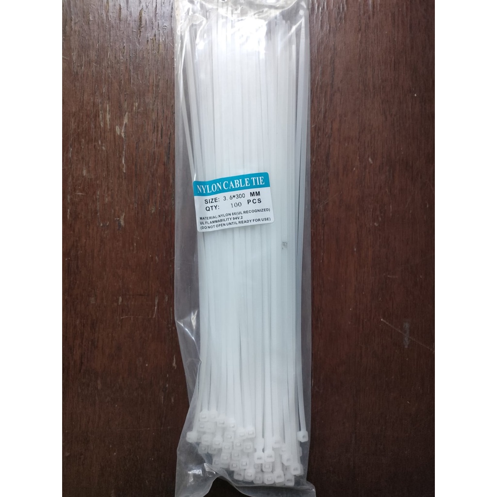 KABEL TIES / CABLE TIES 3.6 x 300 mm (30 cm) - Putih