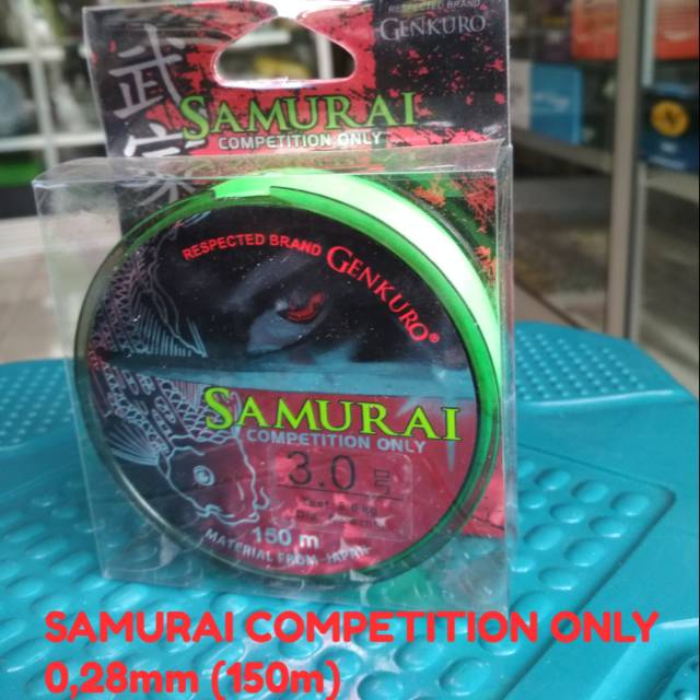 benang pancing GENKURO - SAMURAI (hijau stabilo) 0.28mm - 150m