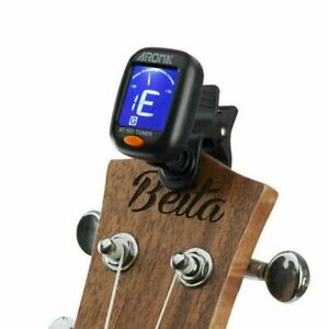 Tuner Gitar Chromatic Ukulele Biola Bass / Alat Stem Gitar Digital Termasuk Batre Aroma