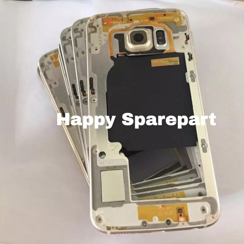 Frame LCD Bazel Bezel Tulang Tengah Samsung Galaxy S6 EDGE ORIGINAL