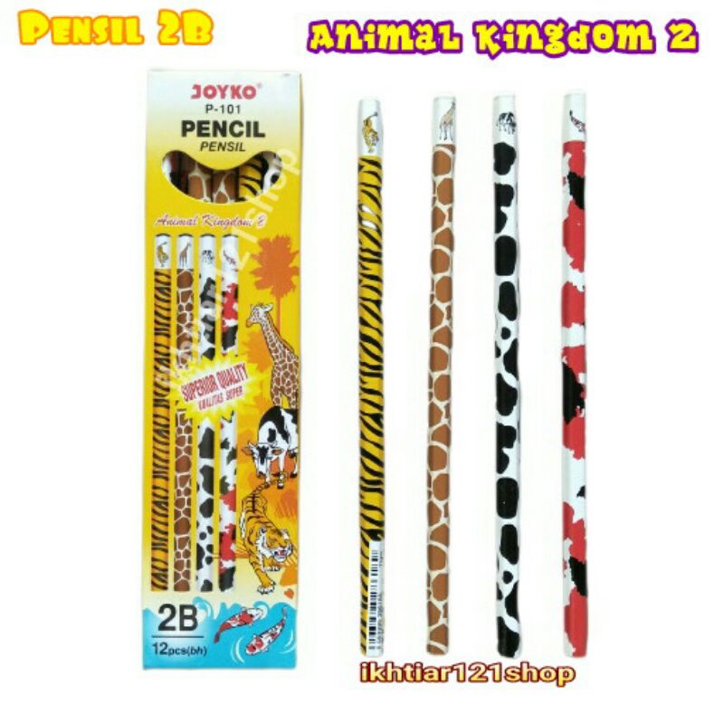 

1 Pack Pensil 2B Joyko P-101/Pencil 2B Joyko P 101 isi 12 Pcs Berkualitas