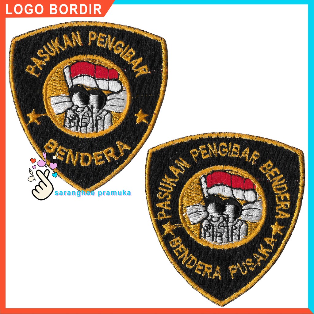 Bedge Bet PASKIBRA Pengibar Bendera Logo Atribut Emblem Patch Patches