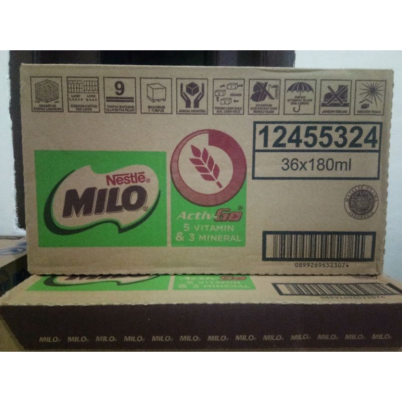 

Susu Kotak Milo ActivGo 180ml isi 36