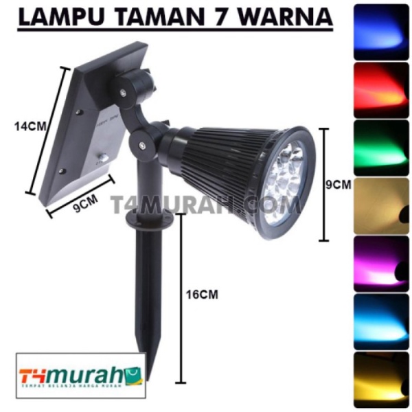 Jual Lampu Hiasan Taman Tenaga Surya Matahari Lampu Taman Warna Warni - Bubble Wrap Limited