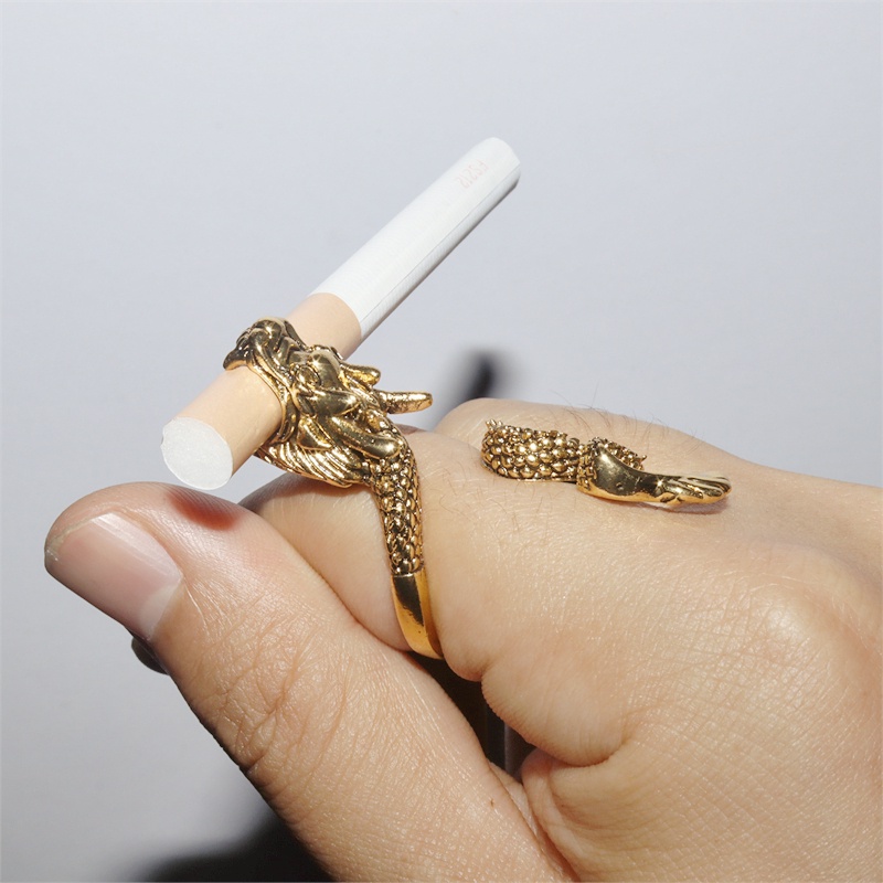 Cincin Gaya Retro Hip-Hop Goth Icleisure Punk Untuk Pria