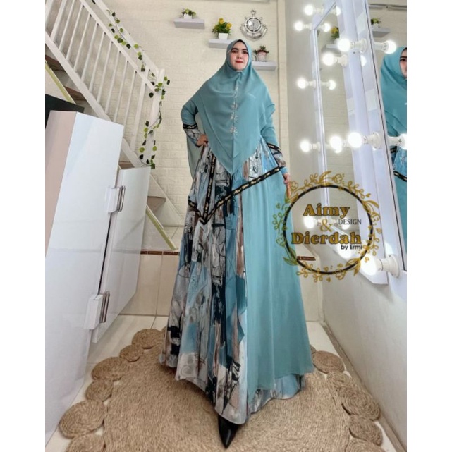 Gamis Awra Syari Original Aimy & Dierdah