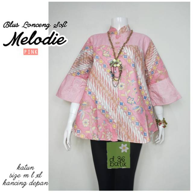 Blus lonceng soft melody batik kantor modern