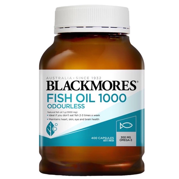 Blackmores Odourless Fish Oil 1000mg 400 Capsules