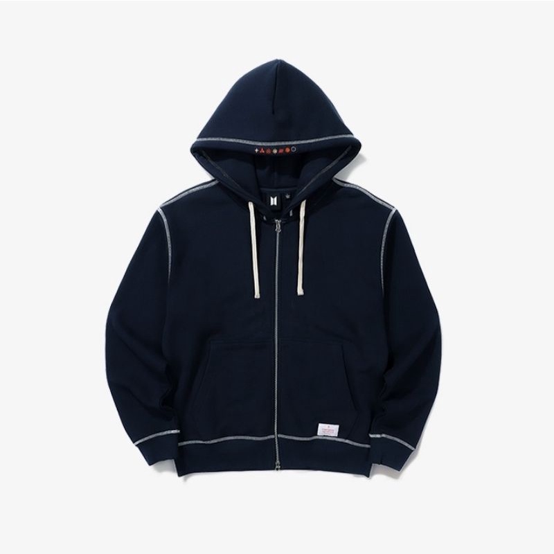 [PO] BTS ZIP-UP HOODIE (NAVY) MERCH PERMISSION DANCE (PTD) ON STAGE - SEOUL