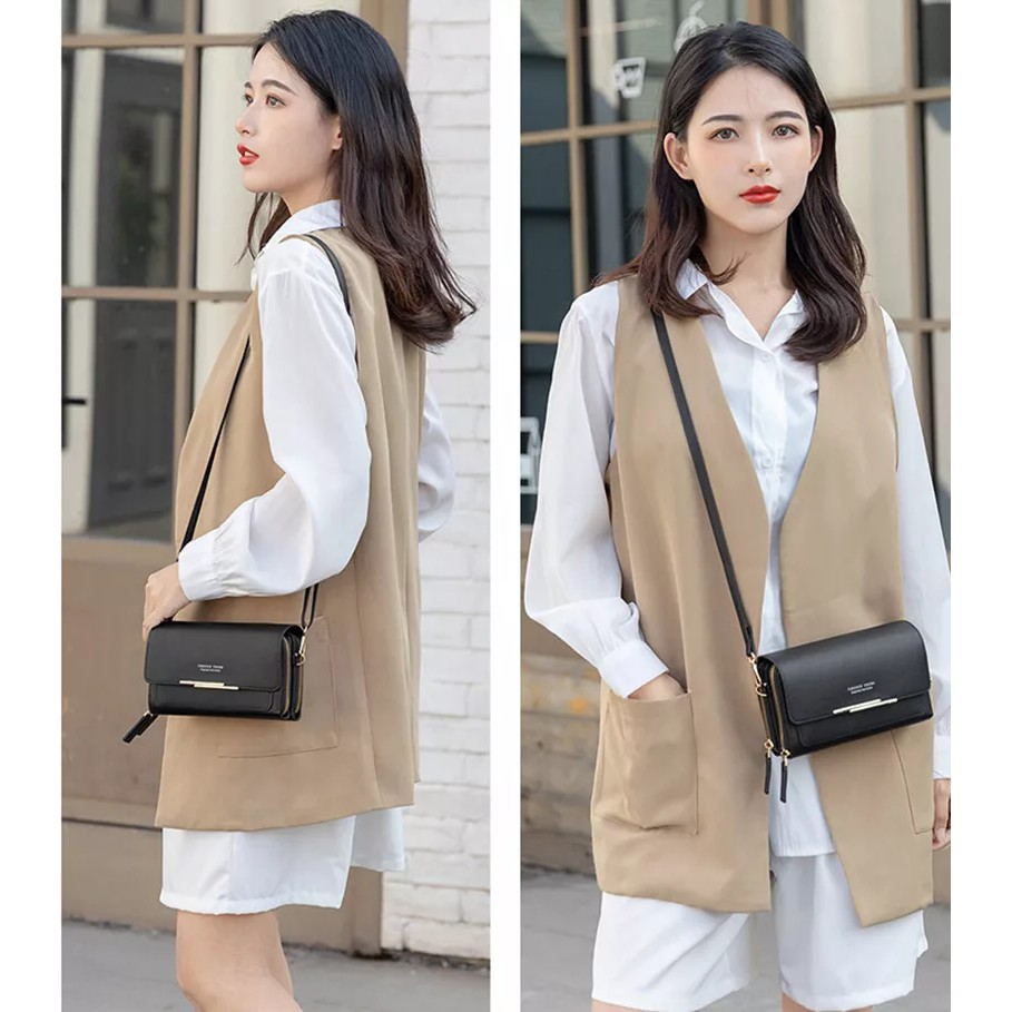 Tas Dompet Selempang Wanita Forever Young Import Korea Slempang Hp Cewek Kecil Sling Phone Bag Mini