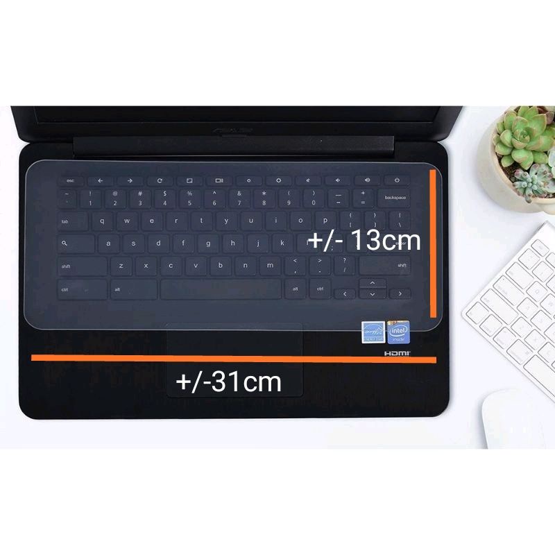 Pelindung Keyboard Silikon 14” Protector Cover Skin Silicone For Laptop Transparan 14 inch Anti Air