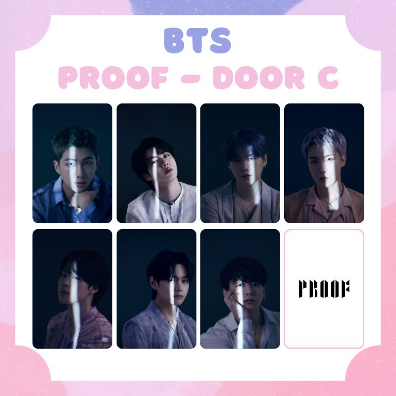 [BTS] PHOTOCARD BTS PROOF VER. NAMJOON JIN SUGA JHOPE JIMIN TAEHYUNG JIMIN ‼️ BACA DESKRIPSI ‼️