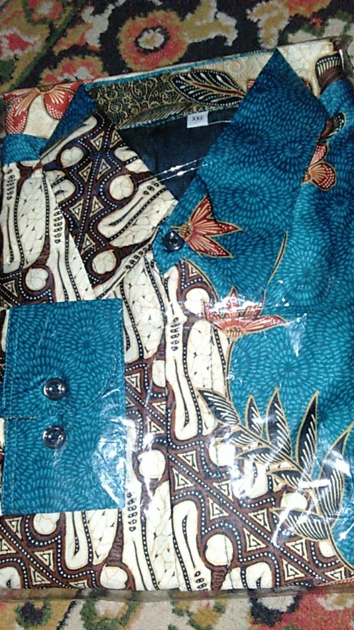 Kemeja Batik Pria Ppbtk07 Modern Lengan Panjang Casual Modis Trendy Masa Kini M L Xl Asli Pekalongan