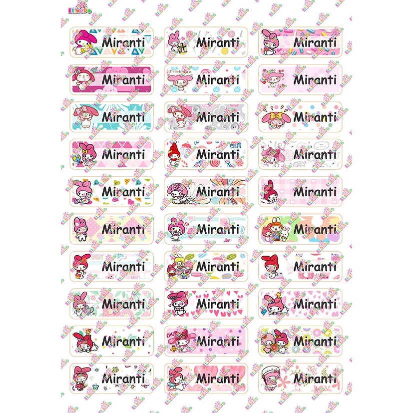 

LABEL NAMA MELODY 120 STIKER - ANTI AIR/ROBEK/LUNTUR -2 Nama ME1S2